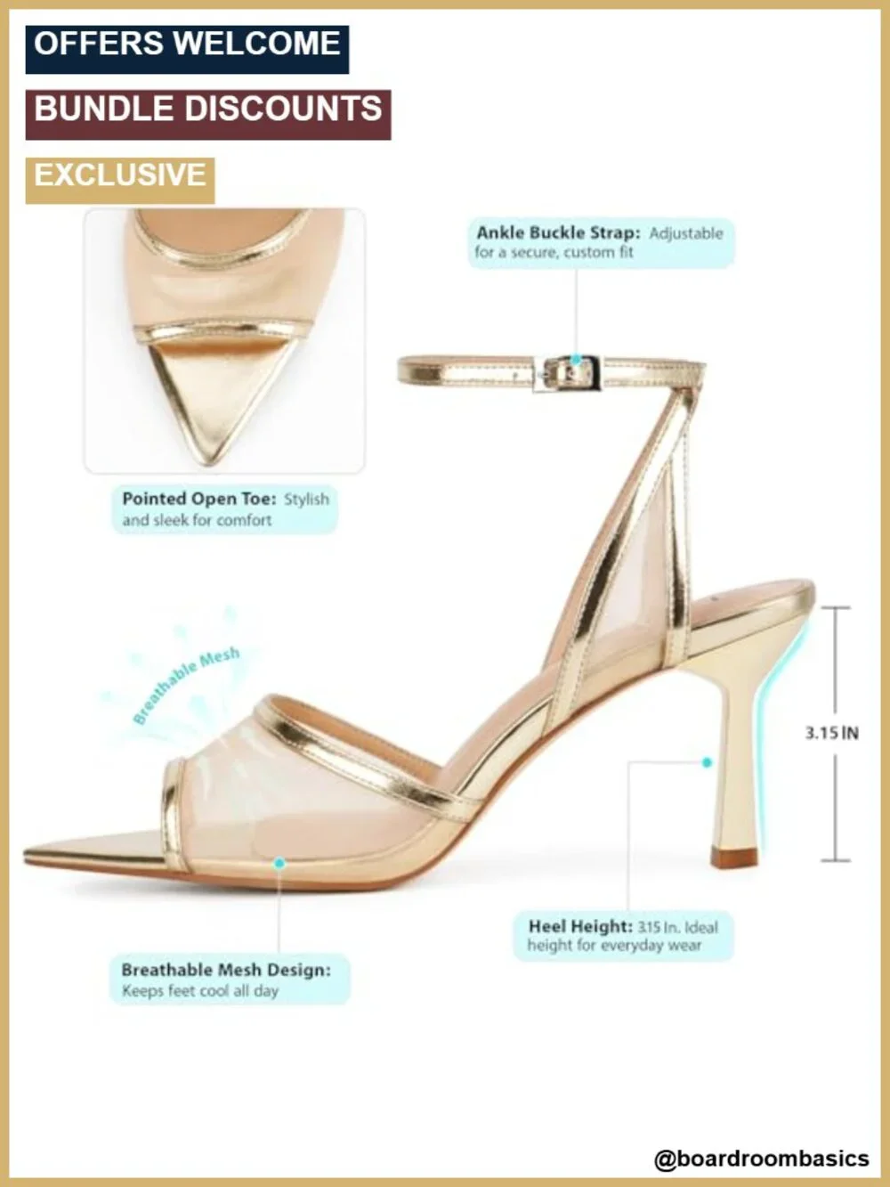 Strappy Lace-Up Heeled Sandals Women's Comfortable Open Toe Stiletto Mesh Sandal